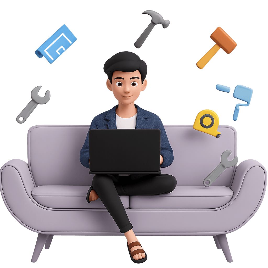 faq boy with logos